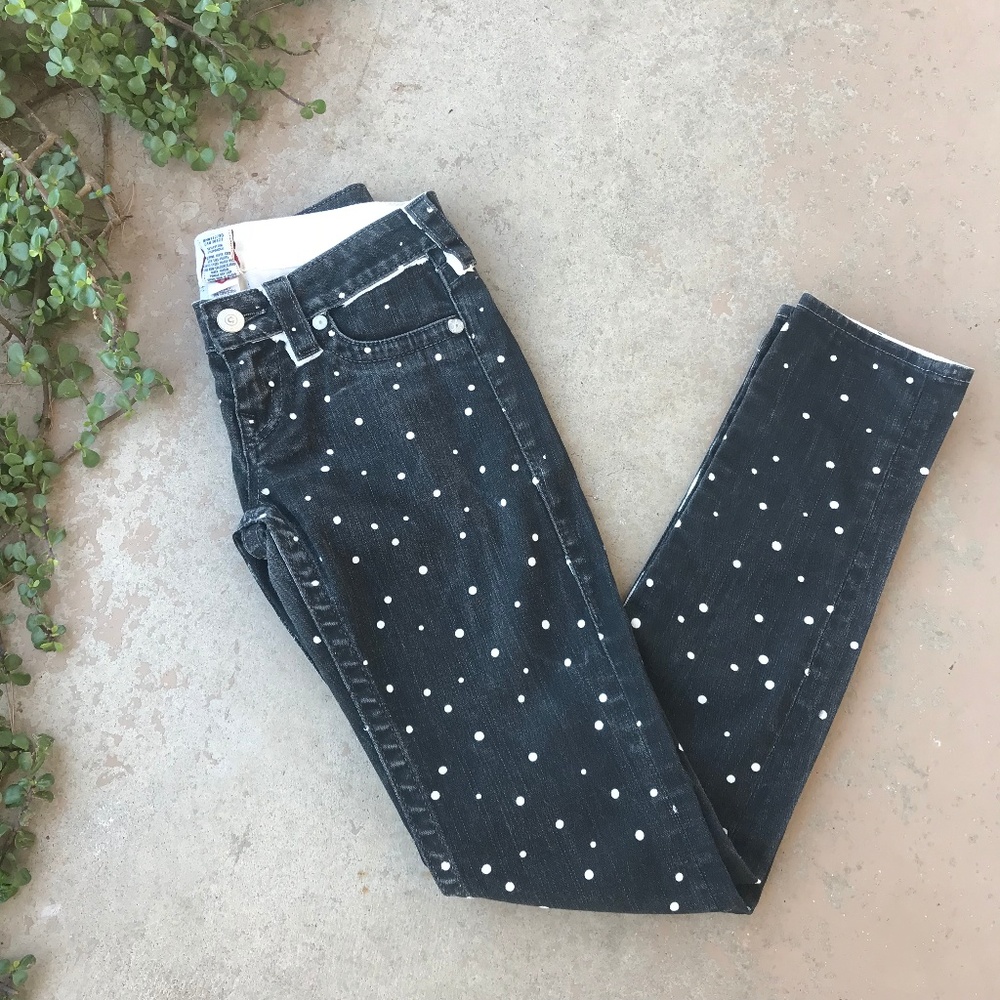 True Religion Stella Skinny Polka Dot Jeans